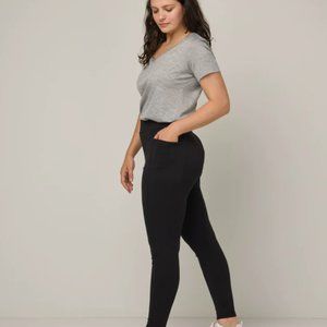 wool& merino wool ponte pants, size L, EUC